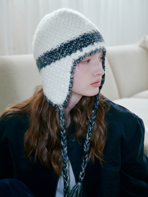 Blended Line Earflap Beanie