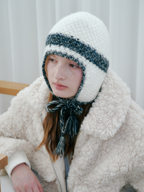 Blended Line Earflap Beanie