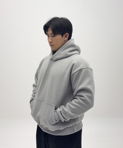 헤비 고중량 이중지 후드티셔츠