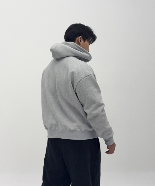 헤비 고중량 이중지 후드티셔츠
