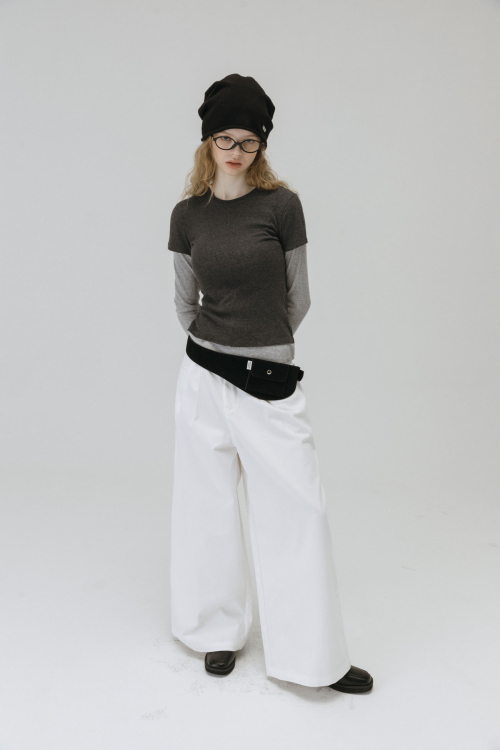 SUEDE POCKET BELT BAG_BLACK