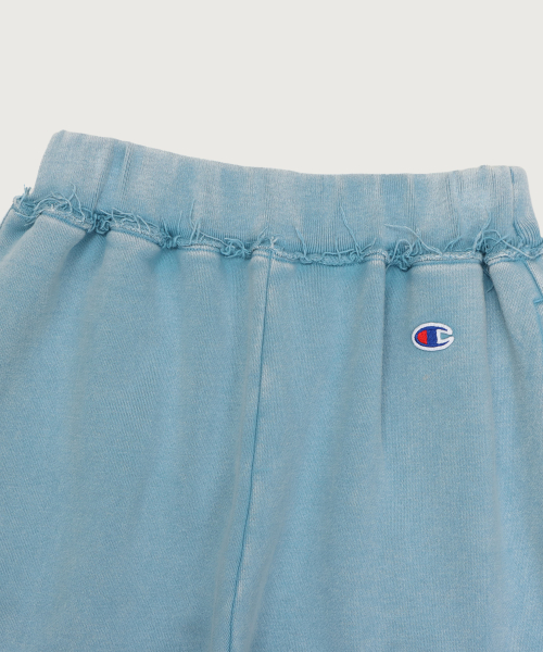 여성 빈티지 워싱 기모 스웨트 팬츠 Wash Blue