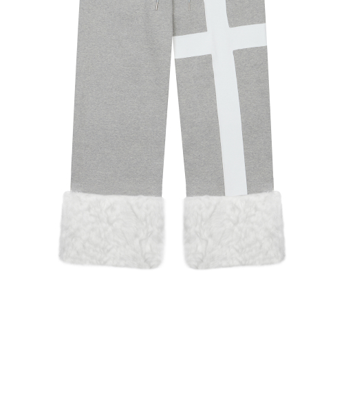EV FUR TRIM TRAINING PANTS(GRAY)