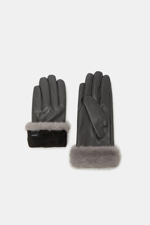 Fur Trim Gloves_RCHAX25642GYX
