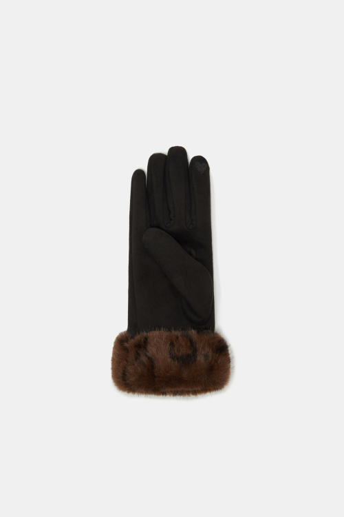 Fur Trim Gloves_RCHAX25641BKX
