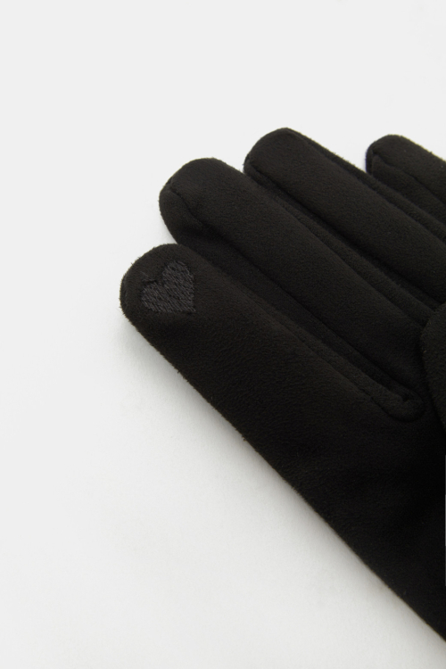 Fur Trim Gloves_RCHAX25641BKX