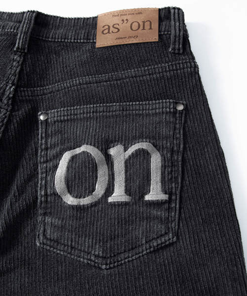 MOSS CORDUORY PANTS / CHARCOAL