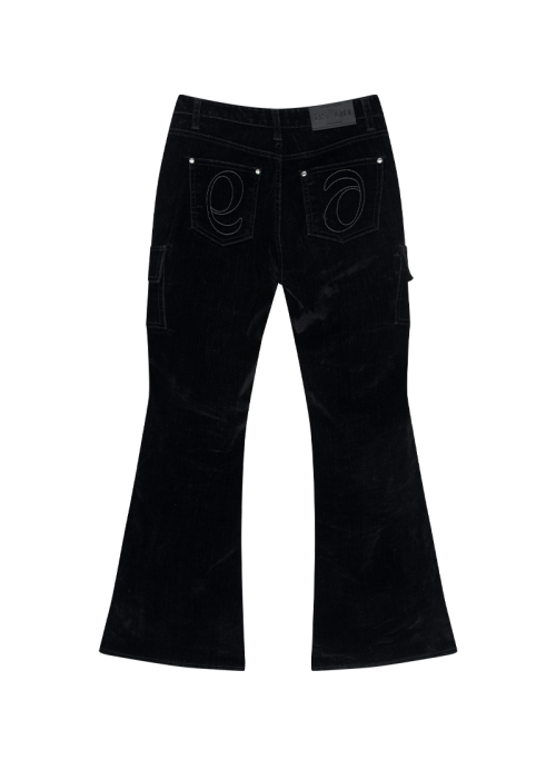 ONYX VELVET BOOTCUT PANTS