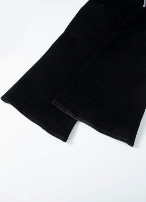 ONYX VELVET BOOTCUT PANTS