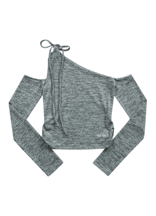 MUSE CUT-OUT TEE / GRAY