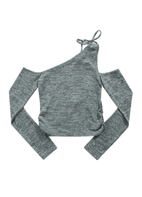 MUSE CUT-OUT TEE / GRAY