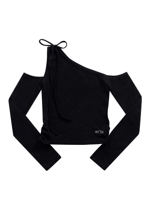 MUSE CUT-OUT TEE / BLACK