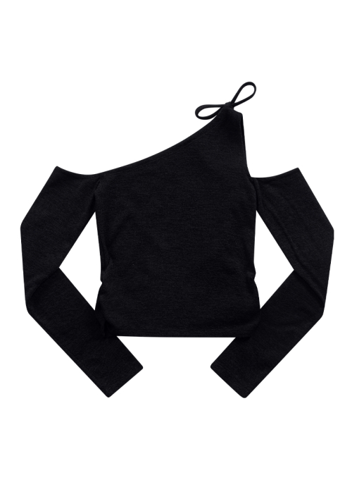 MUSE CUT-OUT TEE / BLACK