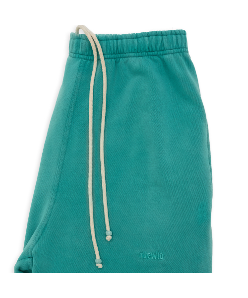 tuewid classic embroidery set up pants in turquoise