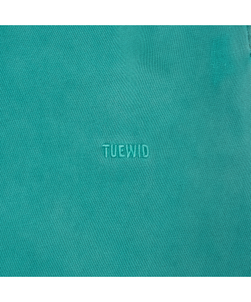 tuewid classic embroidery set up pants in turquoise