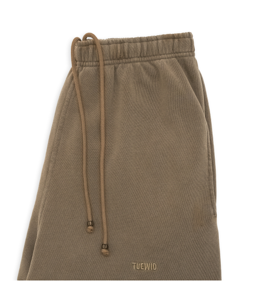 tuewid classic embroidery set up pants in umber