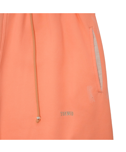 Tuewid classic embroidery raw edge fit pants in soda
