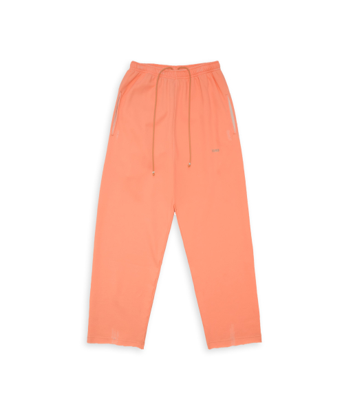 Tuewid classic embroidery raw edge fit pants in soda