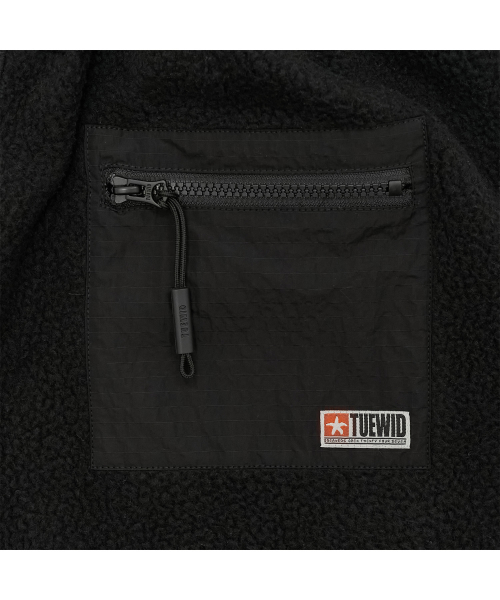 Tuewid city fleece set up pants in carbon black