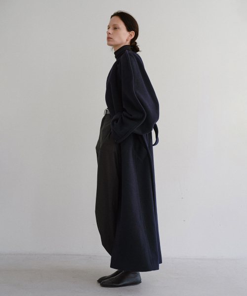 FLOVA WOOL COAT (DEEP NAVY)