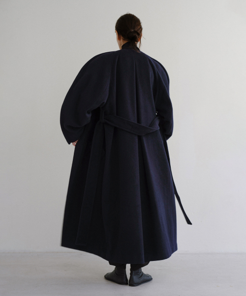 FLOVA WOOL COAT (DEEP NAVY)