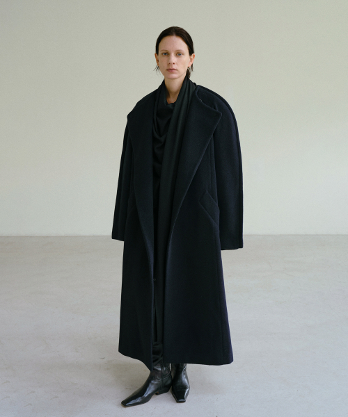 FLOVA WOOL COAT (DEEP NAVY)