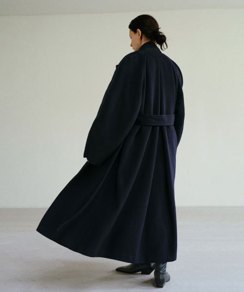 FLOVA WOOL COAT (DEEP NAVY)