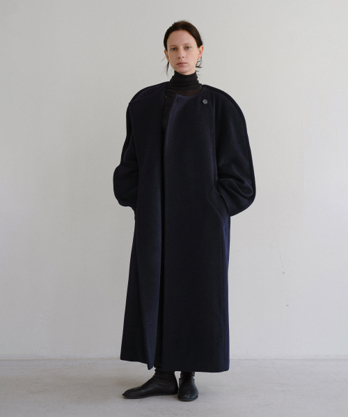 FLOVA WOOL COAT (DEEP NAVY)