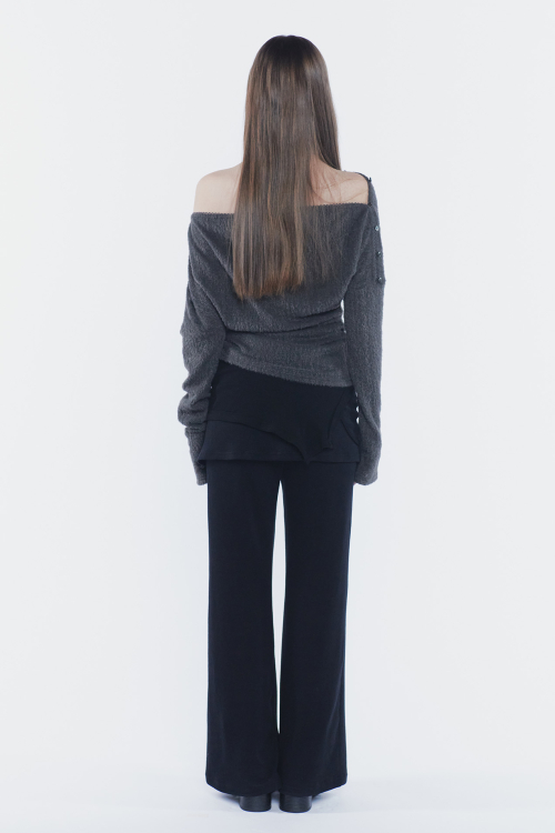 RUBY HOOK LAYERED PANTS black