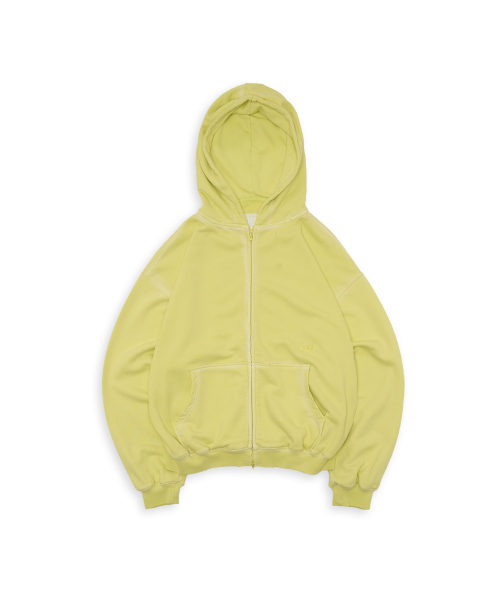 Tuewid classic embroidery set up zip up in lime