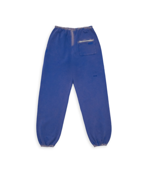 Tuewid classic embroidery sweatpants in drop loose fit (blueberry blue)