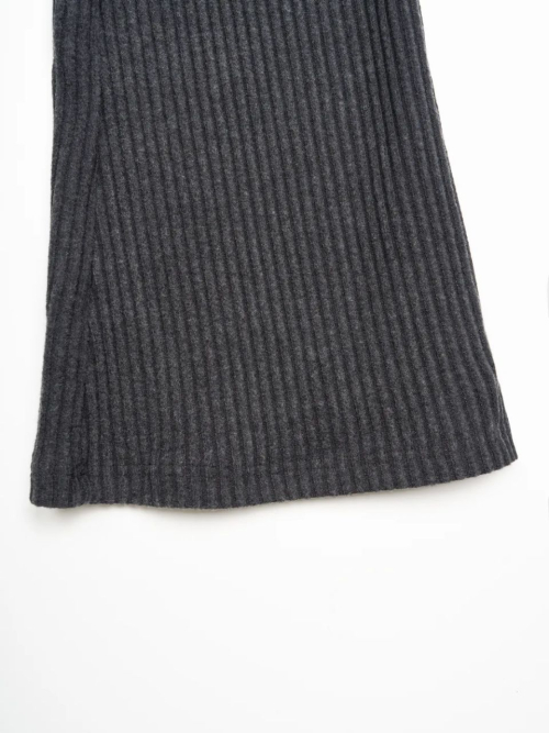 SIGNATURE WARM BOOTCUT BANDING PANTS [BLACK, CHARCOAL]