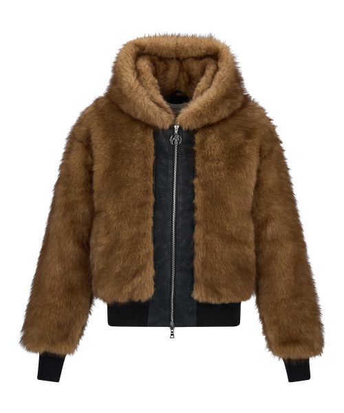 Lycan Fur Hood Jumper_[Brown]
