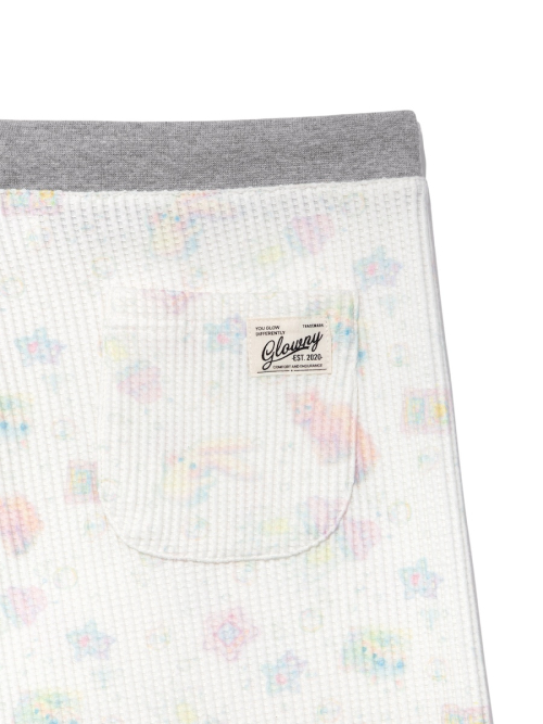 CONTRAST DREAMY WAFFLE PANTS (GRAY)