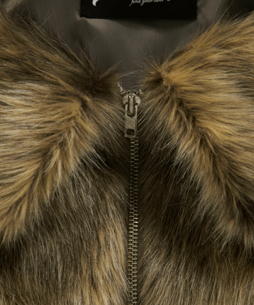 OBEL FUR JACKET / BROWN