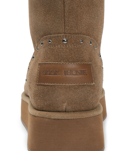 [X ODOR] WESTERN FUR BOOTS / BROWN