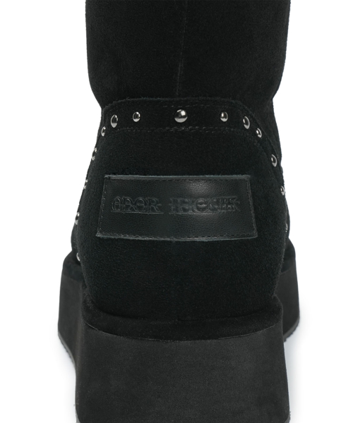 [X ODOR] WESTERN FUR BOOTS / BLACK