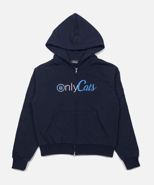 ONLY CATS HOOD ZIP-UP (NAVY)