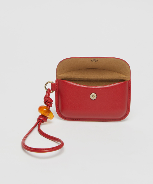 Shell flap wallet(Cherry tea)_OVADX25206CHE