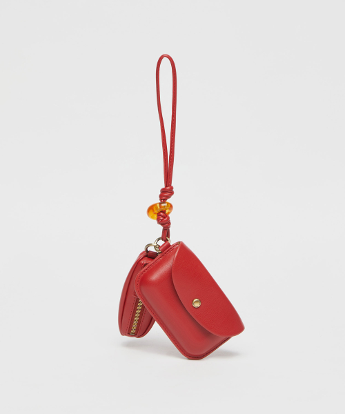 Shell flap wallet(Cherry tea)_OVADX25206CHE
