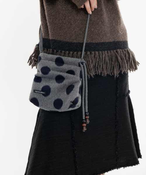 Cozy Dot Mini Crossbody Bag_Gray