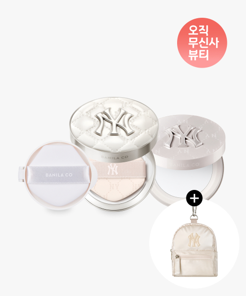 [바닐라코xMLB][크림 글레이즈 에디션] 화이트 쿠션 (케이스+리필1개)+팩트