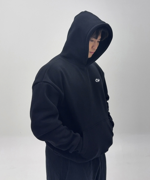 실리콘 헤비고중량 이중지후드티셔츠