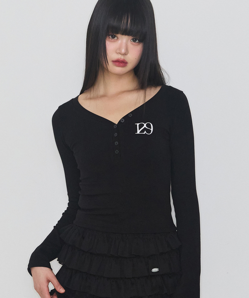 129 BASIC LONG SLEEVE BLACK