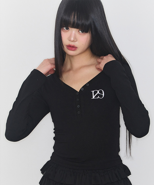 129 BASIC LONG SLEEVE BLACK