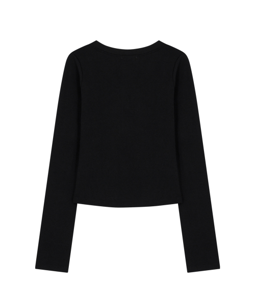 129 BASIC LONG SLEEVE BLACK