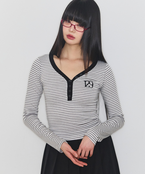 129 BASIC LONG SLEEVE WHITE MELANGE