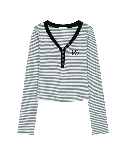 129 BASIC LONG SLEEVE WHITE MELANGE