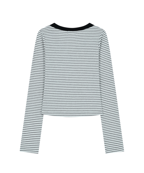 129 BASIC LONG SLEEVE WHITE MELANGE