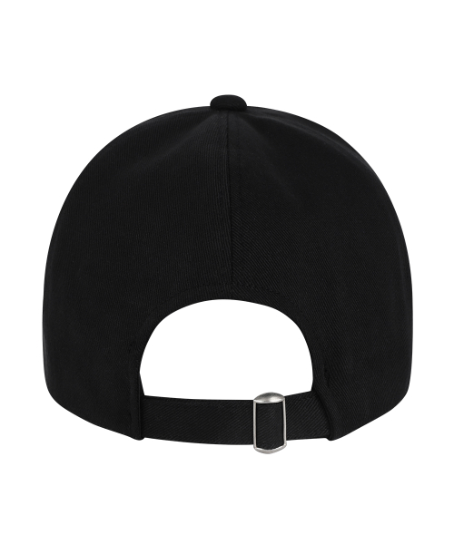 HEART LETTER BALL CAP BLACK